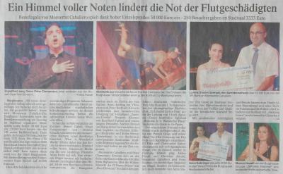 Benefizkonzert zu Gunsten der Flutopfer am 07.07.2013